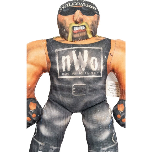 NWO WCW 1998 Wrestling Superstars 8" Talking Body Bashers Hulk Hogan Figure WWF - Picture 2 of 8